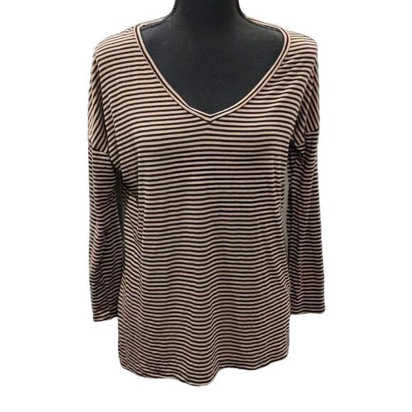 Metaphor Striped Long Sleeve Tee Small - Picture 1 of 5
